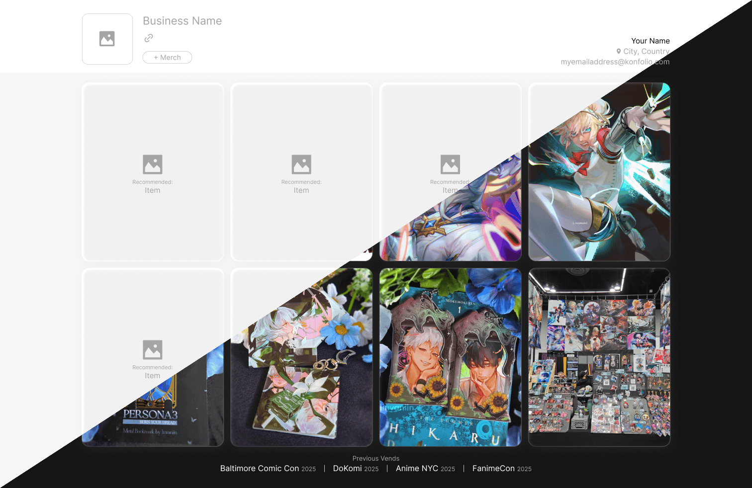 Konfolio before and after showcase